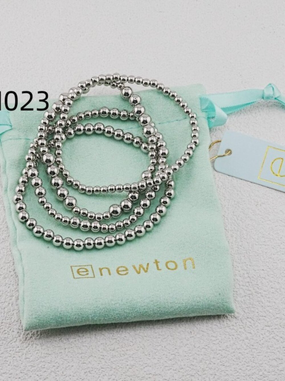 Enewton Platinum Bead Bracelet Set - Picture 4 of 4
